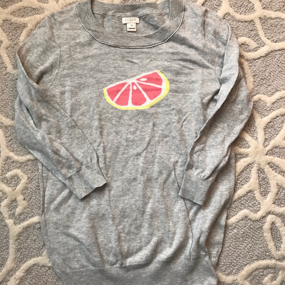 Jcrew grapefruit sweater